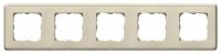 Рамка 5 местная 773755 Legrand Cariva цвет бежевый