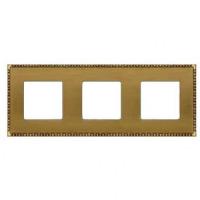 Рамка 3-пост Светлая бронза Fede Toledo FD01213PB