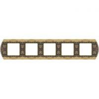 Рамка 5-пост Светлая бронза Fede san remo FD01425PB