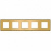 Рамка 5-пост Золото красное Fede Toledo FD01215OR