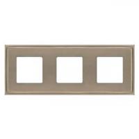 Рамка 3-пост Никель сатин Fede Madrid  FD01243NS