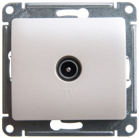 Розетка TV одиночная 1DB Systeme Electric Glossa, перламутр GSL000691