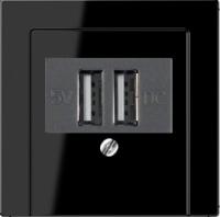 usb зарядка | розетка Jung 260205+A569PLTSW