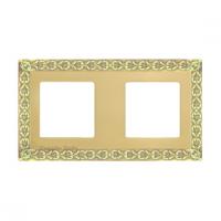 Рамка 2-пост Светлое золото Fede San Sebastian FD01222OB