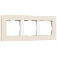 Рамка 3-постовая Werkel Split айвори-белый soft-touch W0033066