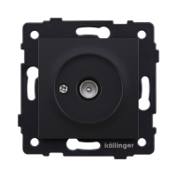 Розетка TV (папа), черный матовый Kollinger REA-007BM для Aspekt, Eleganz, Reflex