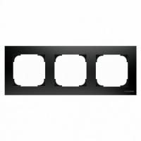 3 постовая рамка черный бархат ABB Sky Niessen 2CLA857300A1501