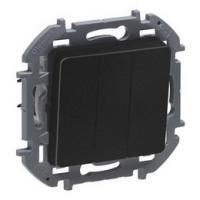 Выключатель 3-клав антрацит Inspiria 673643