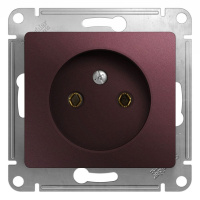 Розетка без заземления 16А 250В механизм Systeme Electric (Schneider Electric) Glossa, баклажановый GSL001141