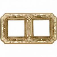 Рамка 2-пост Светлое золото Fede Firenze FD01362OB