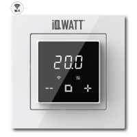 Электронный программируемый термостат IQ Watt THERMOSTAT D black/white WI-FI 00421