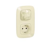 Valena Allure стартовый пакет: шлюз WiFi + умная розетка + главный беспроводной выключатель "Я дома/Я вне дома" цвет слоновая кость