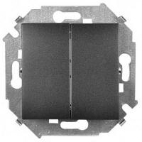 Выключатель 2 клавишный Simon 15 1591398-038