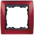 Simon 82 Рамки Гранатовый металлик-Графит