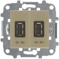USB зарядка шампань ABB Zenit 2CLA218520N1901x2|2CLA227190N1001
