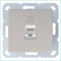 Интернет-розетка RJ45 с накладкой, цвет шампань Jasmart G6105CH