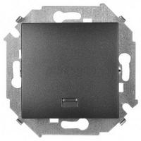 Выключатель 1 клавишный с подсветкой Simon 15 1591104-038