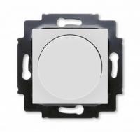 Диммер поворотно нажимной 60-600 Вт ABB Levit серый - белый 2CHH942247A6016