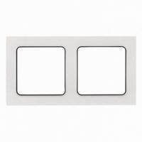 2 постовая рамка белая с линией цвета черный EKF Стокгольм EKF EXM-G-305-10