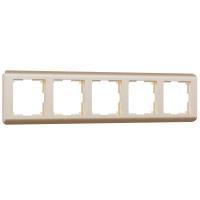 Рамка из пластика на 5 постов Stream шампань Werkel Stream шампань W0052111