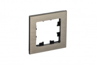 Рамка 1-постовая Systeme Electric AtlasDesign Nature, металл латунь ATN312201