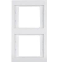 Рамка белая двойная вертикальная 13237009 Berker K