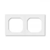 Рамка 2 постовая 55х55 ABB Levit белый 2CHH015520A4003