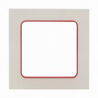 1 постовая рамка белая с линией цвета красный EKF Стокгольм EKF EXM-G-304-20