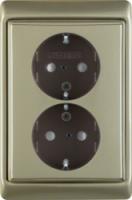 Двойная розетка со шторками 47299011 Berker