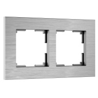 Рамка из металла на 2 поста АluMax алюминий Werkel AluMax алюминий W0023506