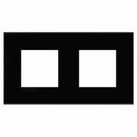 2 постовая рамка черный квадрат DKC Avanti 4402904