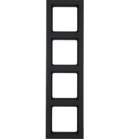 Рамка 4 местная антрацит 10146096 Berker Q3