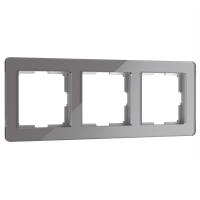 Рамка из акрила на 3 поста Acrylic графит Werkel Acrylic графит W0032704