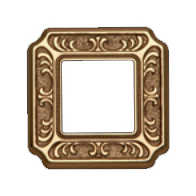 Рамка 1-пост Светлое золото Fede Siena FD01351OB