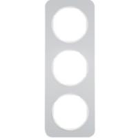 Рамка 3 местная алюминий полярная белизна 10132174 Berker R1