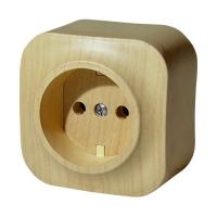 Розетка без заземления без шторок цвет дерево 782270 Legrand Quteo