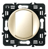 Выключатель 1 клавишный кнопочный 6А Legrand Celiane 67032 | 66200 | 80251