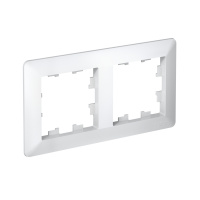 Рамка 2-поставая универсальная Systeme Electric AtlasDesign Air, БЕЛЫЙ ATN220102