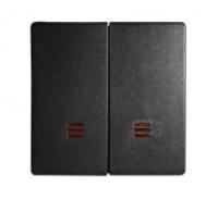 Выключатель проходной 2-клавишный с подсветкой Simon 82 75394-39 | 82025-38