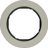 Рамка одиночная сталь (мех. черный) 10112004 Berker