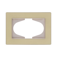 Рамка для двойной розетки, золотой Kollinger Eleganz Acryl EA120GD