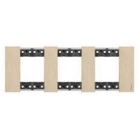 3 постовая рамка золото Bticino Living Now KA4802M3ZW
