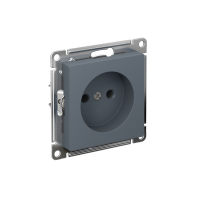 Розетка Systeme Electric AtlasDesign без заземления без шторок, 16А, мех., быстрозажим. клем., ГРИФЕЛЬ ATN000741S