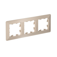 Рамка 3-поставая универсальная Systeme Electric AtlasDesign Air, песочный ATN221203