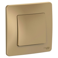 Одноклавишный переключатель скрытой установки 10А 250В Systeme Electric Blanca BLNVS010604, Титан