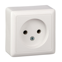 Розетка без заземления 10А Systeme Electric Hit, БЕЛЫЙ RA10-131-B