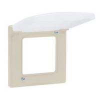 Рамка с защитной крышкой IP44 бежевая Inspiria 673921