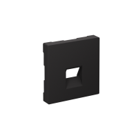 Накладка Systeme Electric AtlasDesign для информационных функций типа Keystone, КАРБОН ATN001084