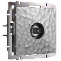 ТВ-розетка оконечная серебряный Werkel Встраиваемые механизмы Hammer серебряные W1283006