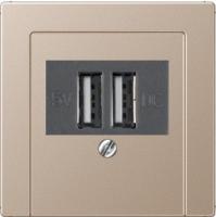 usb зарядка | розетка Jung 260205+A569PLTCH